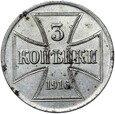 OST - Tereny Wschodnie - 3 Kopiejki 1916 A - ŻELAZO - STAN !