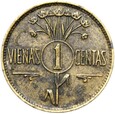 Litwa - 1 Centas Cent 1925 - KOŃ POGOŃ - STAN !