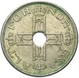 Norwegia - Haakon VII - 50 Ore 1922 ⚒ - Z OTWOREM - STAN !