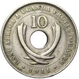 Brytyjska Afryka Wschodnia - Jerzy V - 10 Centów 1911 H