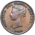 New Brunswick - Wiktoria - 1/2 Pensa 1843 - TOKEN - STATEK ŻAGLOWIEC