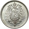 Niemcy - Cesarstwo - 50 Pfennig 1877 A - Srebro - STAN !