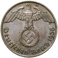 Niemcy - III Rzesza - 1 Reichspfennig 1936 J - RZADKA ! STAN !