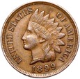 USA - 1 Cent 1899 - INDIAN HEAD - Indianin - STAN !