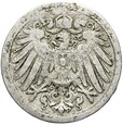 Niemcy - Cesarstwo - 5 Pfennig 1892 J - RZADKA !