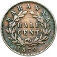 Sarawak - Charles Brooke Rajah - 1/2 Half Cent 1870 - STAN !