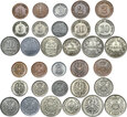 Cesarstwo zestaw 16 monet 1 2 5 10 25 Pfennig 1/2 i 1 Marka 1873-1922