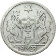 WMG - Wolne Miasto Gdańsk - 1 Gulden 1923 - Srebro - STAN !