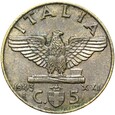 Włochy - Wiktor Emanuel III - 5 Centesimi 1943 R - RZADSZA !