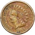 USA - 1 Cent 1863 - INDIAN HEAD - Indianin - STAN !