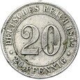 Niemcy - Cesarstwo - 20 Pfennig 1892 A