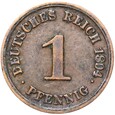 Niemcy - Cesarstwo - 1 Pfennig 1894 G - RZADSZA !