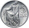 Polska - PRL - 5 Złotych 1960 - RYBAK - Stan MENNICZY UNC