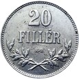 Węgry - Franciszek Józef I - 20 Filler 1920 KB - ŻELAZO - RZADSZA !