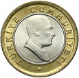 Turcja - monety - 50 Kurus 2005 - BIMETAL - 100 sztuk