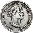 Włochy - LUCCA PIOMBINO - Felice i Eliza - 5 Franchi 1807 - Srebro