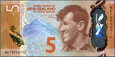 Nowa Zelandia - 5 dolarów 2015 * Sir Edmund Hillary, pingwin* polimer