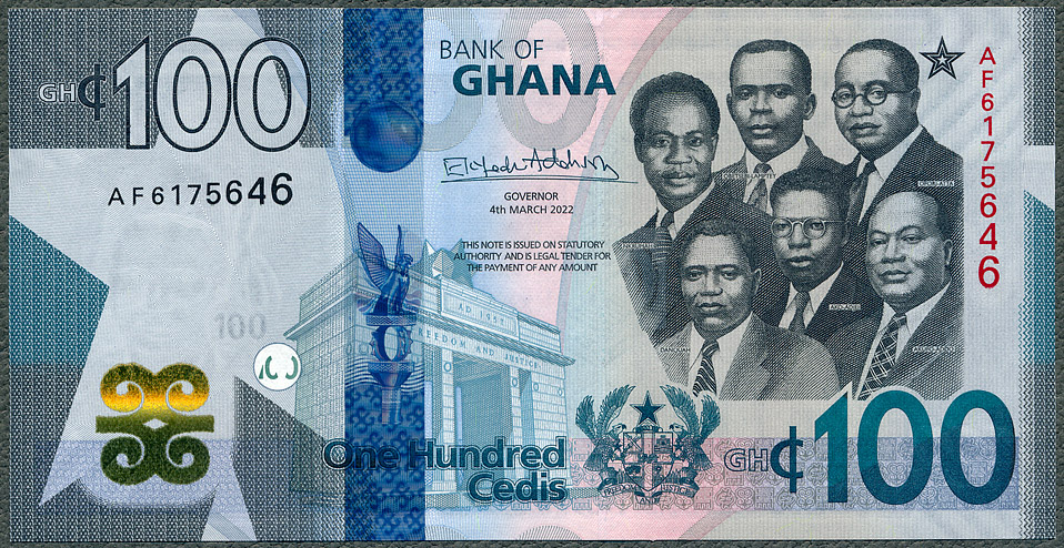 Ghana - 100 Cedis 2022 * B160b - parlament