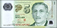 Singapur - 5 dolarów ND/2010 * P47b * polimer