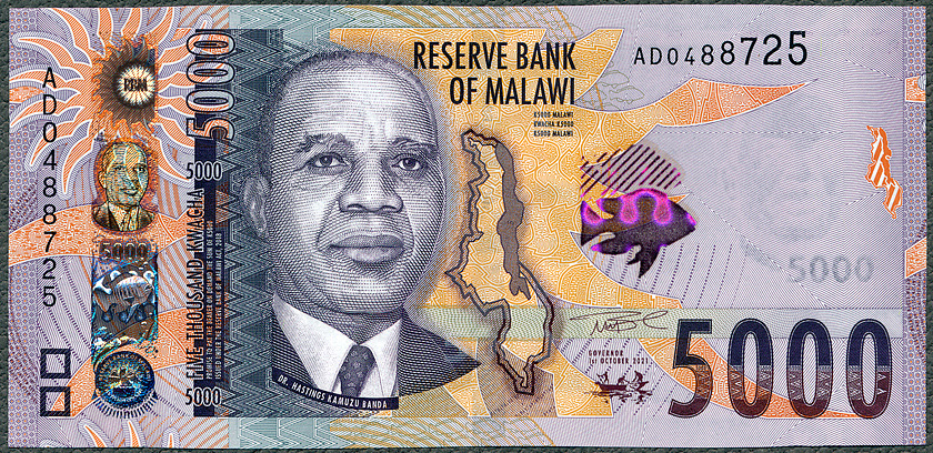 Malawi - 5000 kwacha 2021 * W71* B165