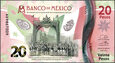 Meksyk - 20 Pesos 2021 * 200 Lat Niepodległości * polimer