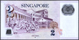 Singapur - 2 dolary ND/2013 * P46f * polimer