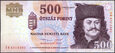 Węgry - 500 forintów 2013 * P196e * F. Rakoczy * poprzednia seria