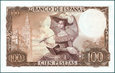 Hiszpania - 100 peset 1965 * P150 * katedra w Sewilli