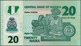 Nigeria - 20 naira 2016* P34 * polimer