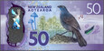 Nowa Zelandia - 50 dolarów 2021 * P194c * ptak Kokako * polimer