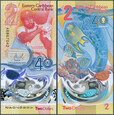 Karaiby Wschodnie - East Caribbean States - 2 dolary 2023 * polimer