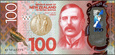 Nowa Zelandia - 100 dolarów 2016 * P195 * ptak Mohua * polimer