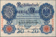Niemcy - Cesarstwo - 20 marek 1914 * P46 * Ros47b * stan bankowy!