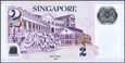 Singapur - 2 dolary ND/2017 * P46i * polimer