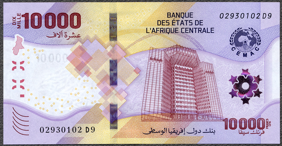 Afryka Środkowa - Central African States - 10.000 Francs CFA 2020/22