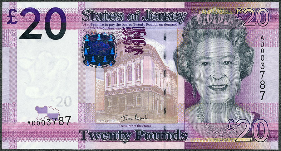 Jersey - 20 funtów ND/2010 * P35 * La Rocco Tower * Elżbieta II