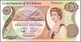 Święta Helena - 20 funtów 1986 * P10 * straszy typ * Elżbieta II