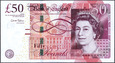 Anglia - 50 funtów 2010 * P393b * Elżbieta II 