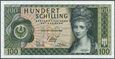 Austria - 100 szylingów 1969 * P145 *  Angelika Kaufmann        