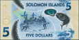 Wyspy Salomona - 5 dolarów ND/2019 * nowe wydanie * polimer