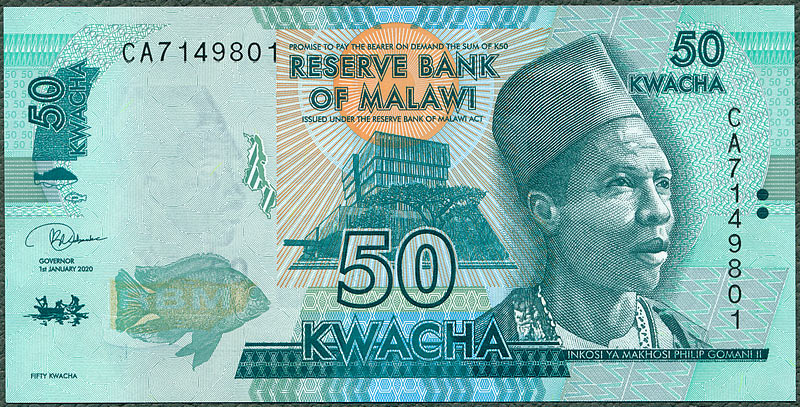 Malawi - 50 kwacha 2020 * P64g * B158g