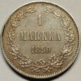 Finlandia 1 Markka 1890 Srebro