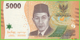 INDONEZJA 5000 Rupiah 2022 P164 B619a PAD UNC