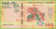 BURUNDI 500 Francs 2015 P50 B236a AB UNC 