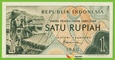 INDONEZJA 1 Rupiah 1960 P76 B405a AVP UNC