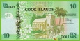 COOK ISLANDS 10 Dollars ND/1992 P8a B108a AAA UNC