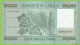 LIBAN 100000 LIVRES 2022 P95e B546c E6 UNC