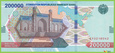 UZBEKISTAN 200000 So'm 2022 P93 B223a CY UNC