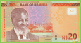 NAMIBIA 20 Dollars 2022 P17c B217c E UNC