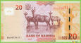 NAMIBIA 20 Dollars 2022 P17c B217c E UNC